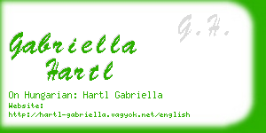 gabriella hartl business card